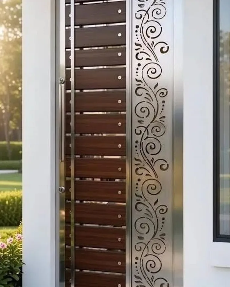 Scrollwork Safety Door — Safety Doors fabricated in Lucknow
