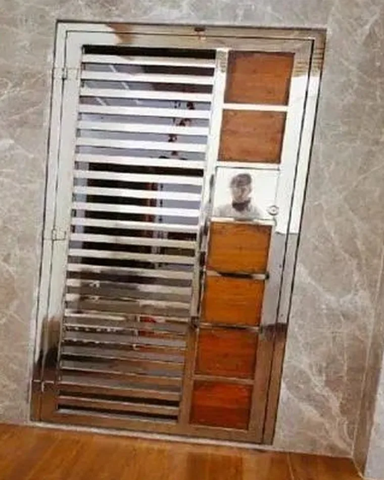 Slat & Timber Safety Door — Safety Doors fabricated in Lucknow