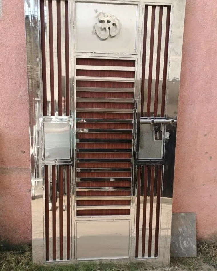 Om Motif Safety Door — Safety Doors fabricated in Lucknow