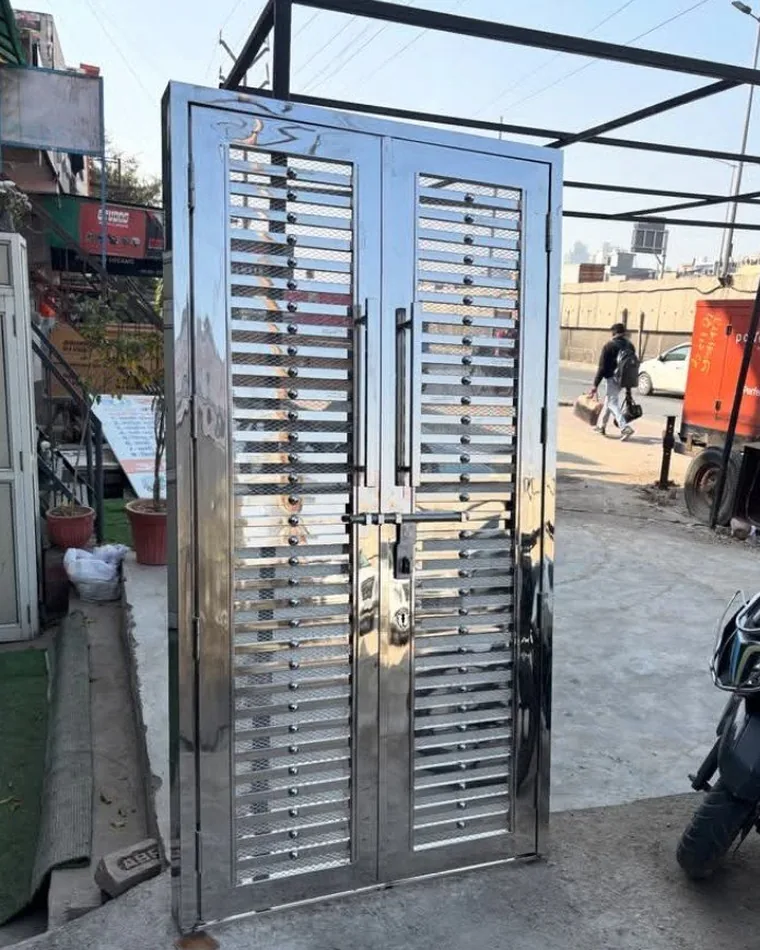 Slatted Terrace Door — Safety Doors fabricated in Lucknow