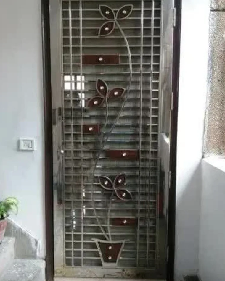 Petal Inlay Safety Door — Safety Doors fabricated in Lucknow