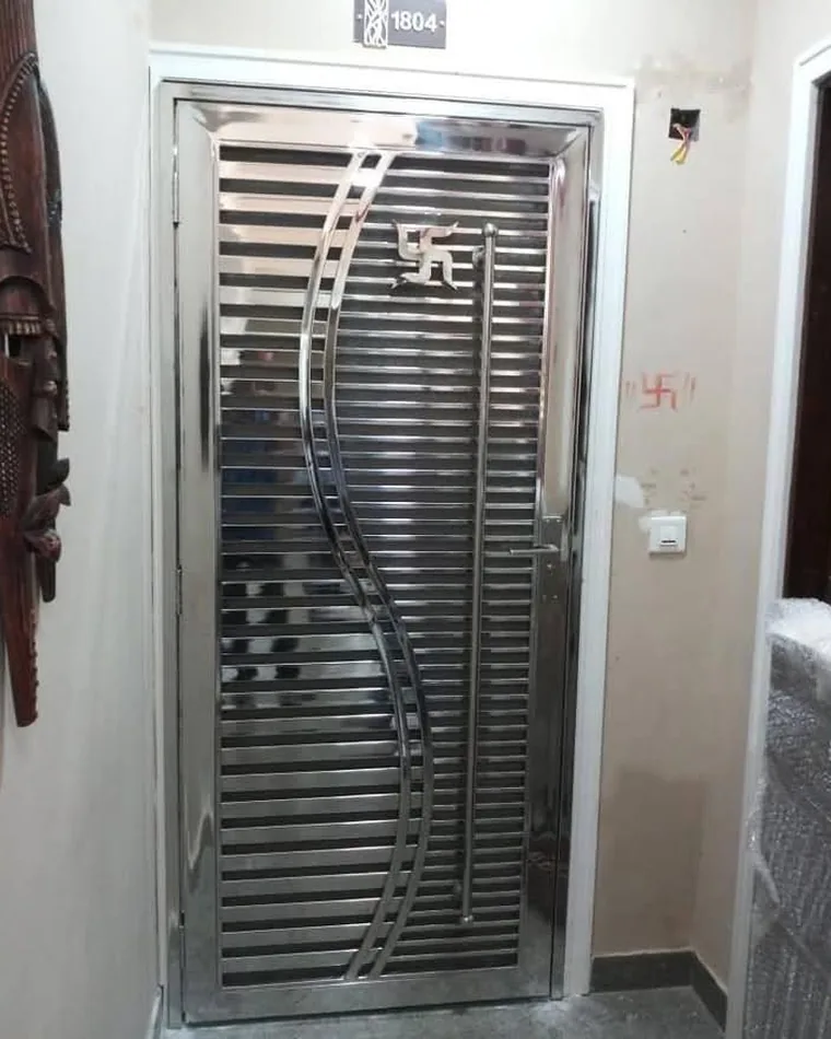 Auspicious Motif Door — Safety Doors fabricated in Lucknow