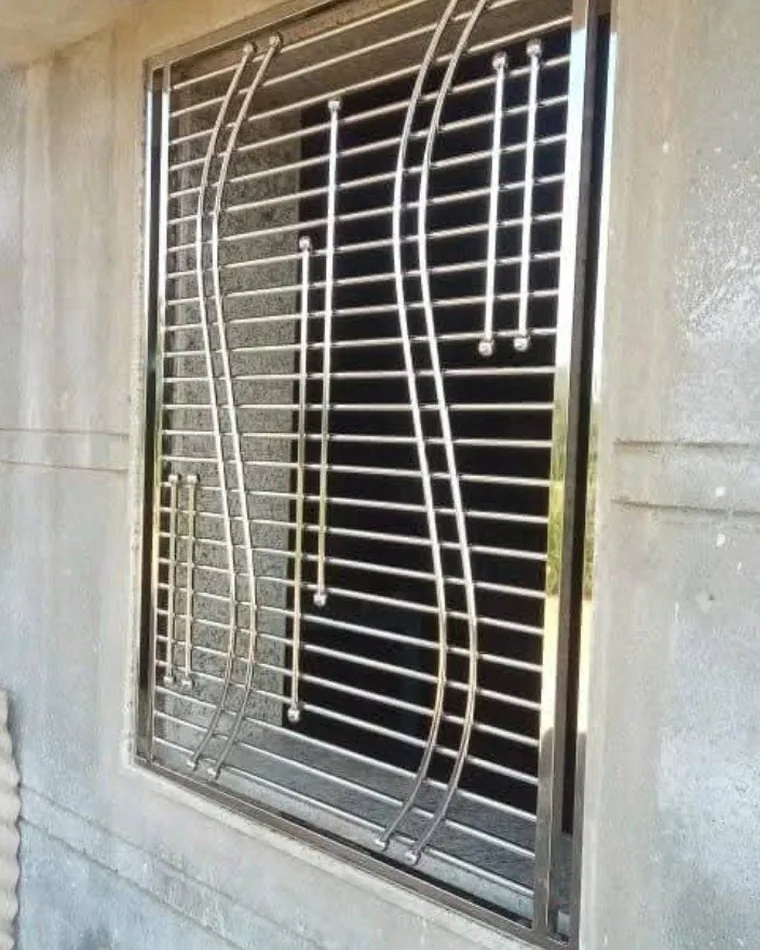 Curve Accent Window Grill — Window Grills fabricated in Lucknow