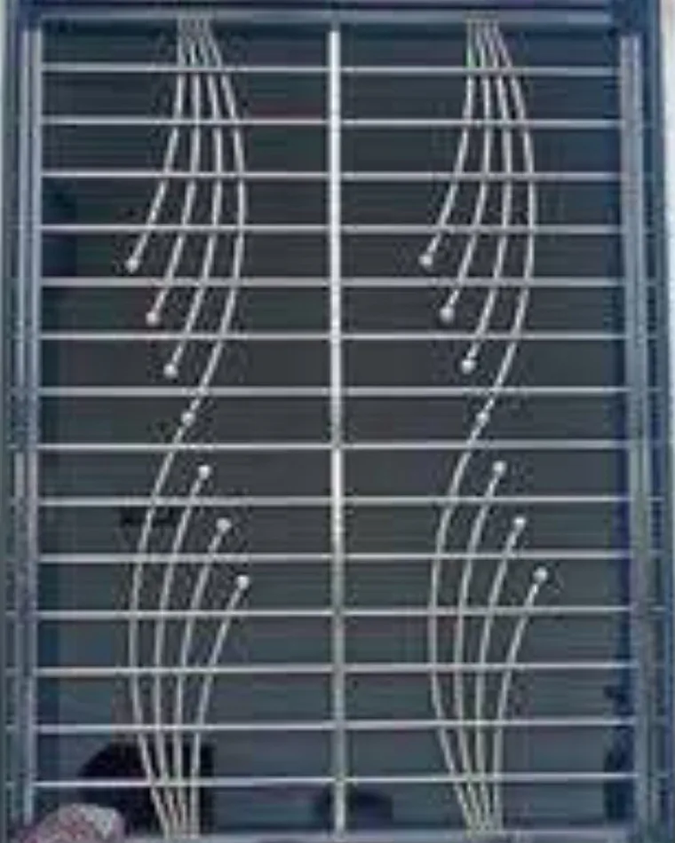 Twin Sweep Window Grill — Window Grills fabricated in Lucknow