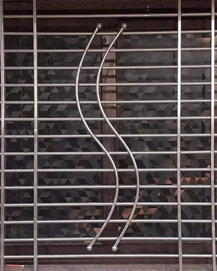 S-Curve Window Grill — Window Grills fabricated in Lucknow