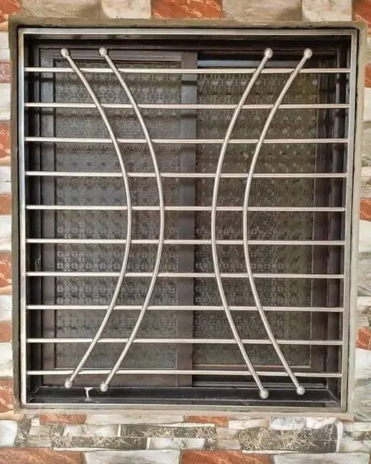 Opposed Curve Grill — Window Grills fabricated in Lucknow