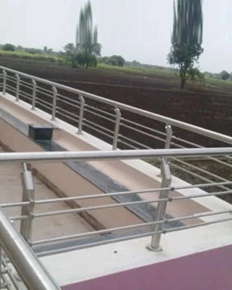 Ramp Side Railing — Railings & Balustrades fabricated in Lucknow