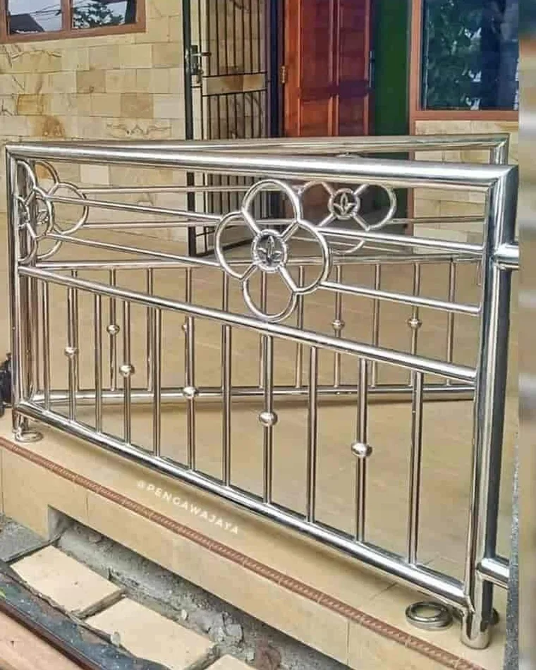 Ring Motif Balcony Railing — Railings & Balustrades fabricated in Lucknow