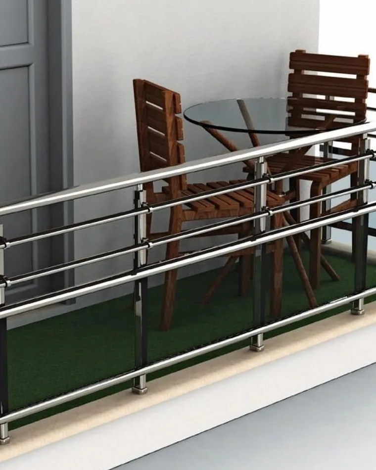 Slim Bar Balcony Railing — Railings & Balustrades fabricated in Lucknow