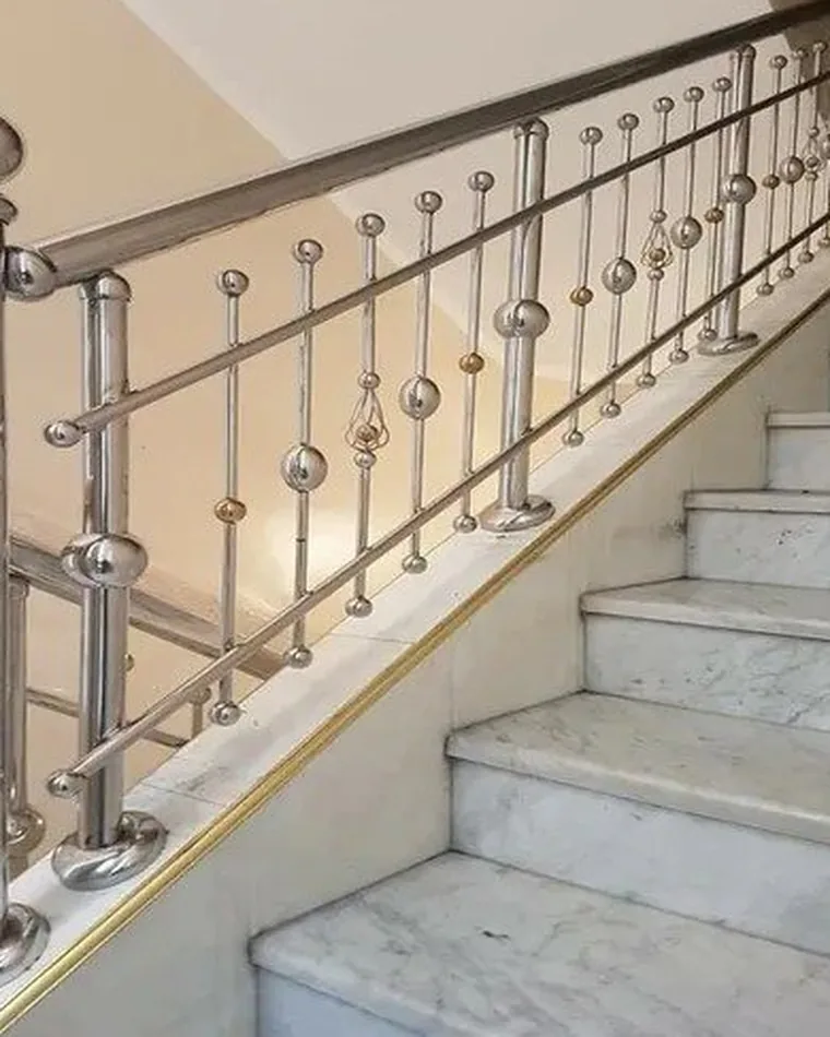 Ball Baluster Stair Railing — Railings & Balustrades fabricated in Lucknow