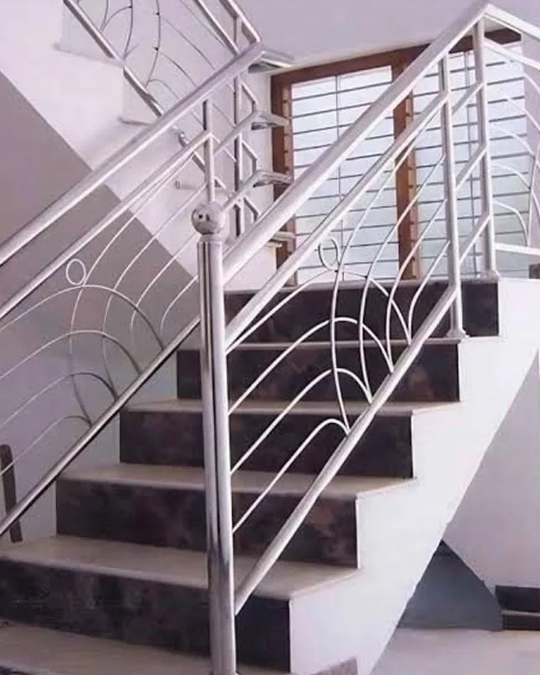 Arc Infill Stair Railing — Railings & Balustrades fabricated in Lucknow
