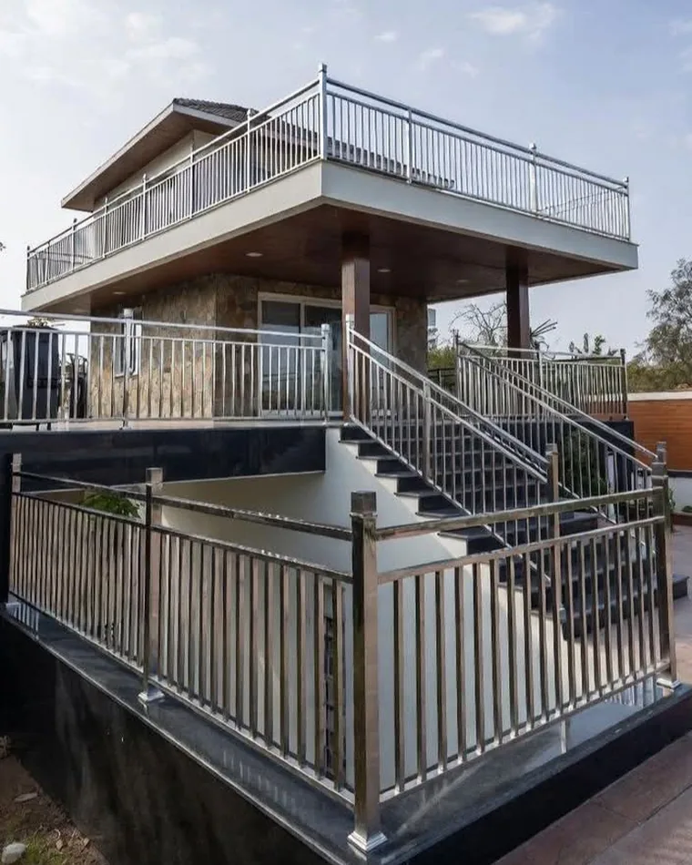 Terrace Perimeter Railing — Railings & Balustrades fabricated in Lucknow