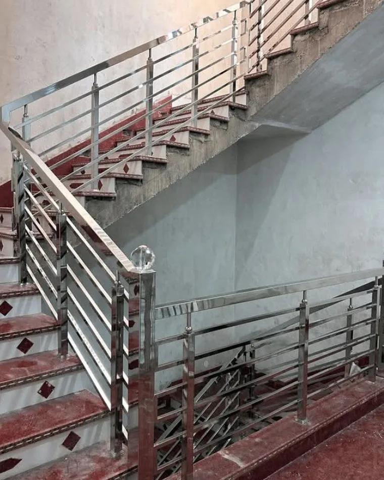 Diamond Motif Stair Railing — Railings & Balustrades fabricated in Lucknow