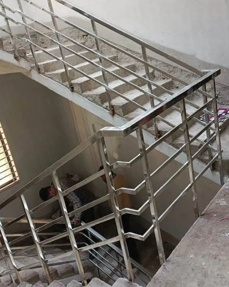 Stair Well Guard Railing — Railings & Balustrades fabricated in Lucknow